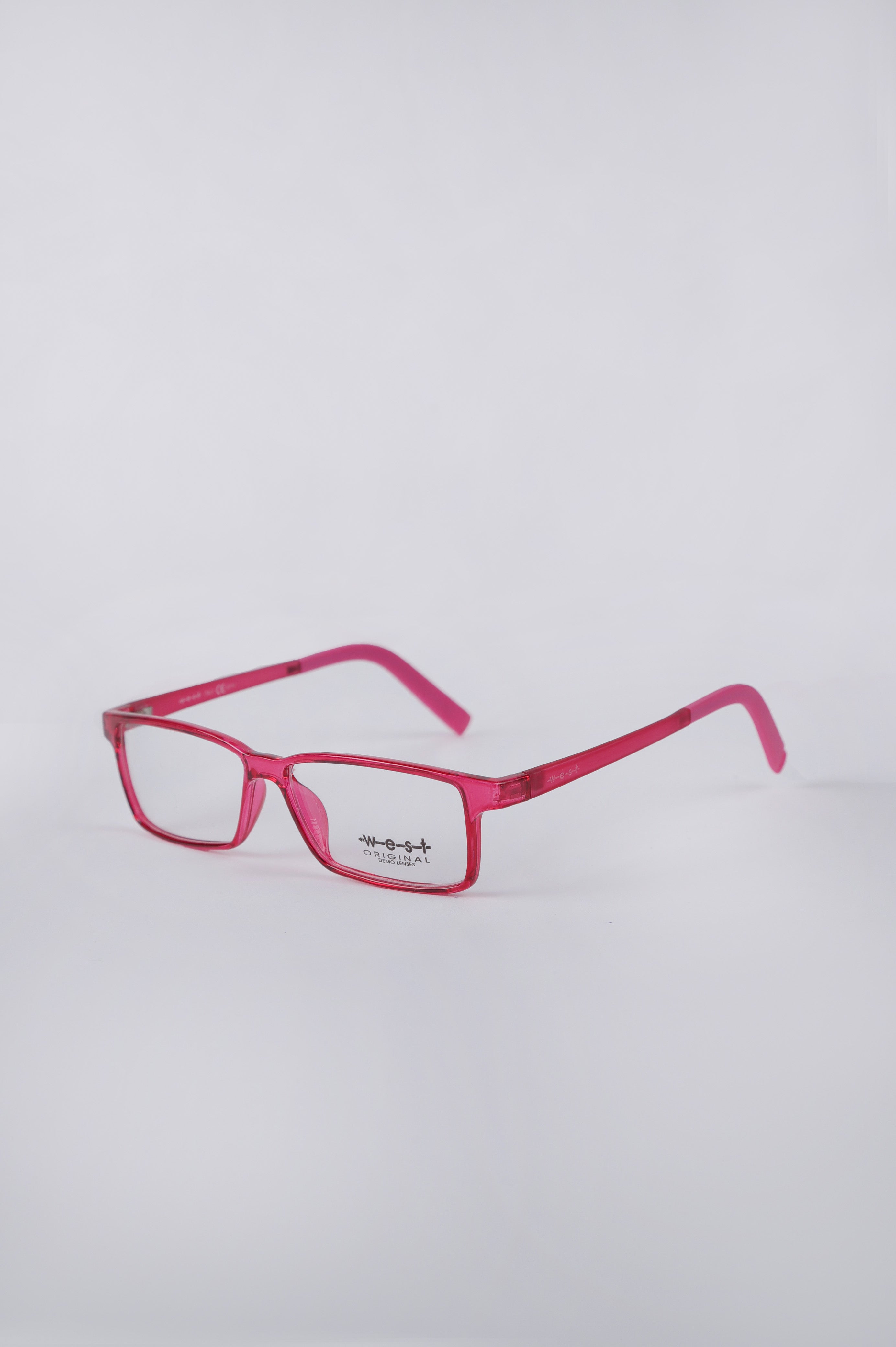 west RED glasses