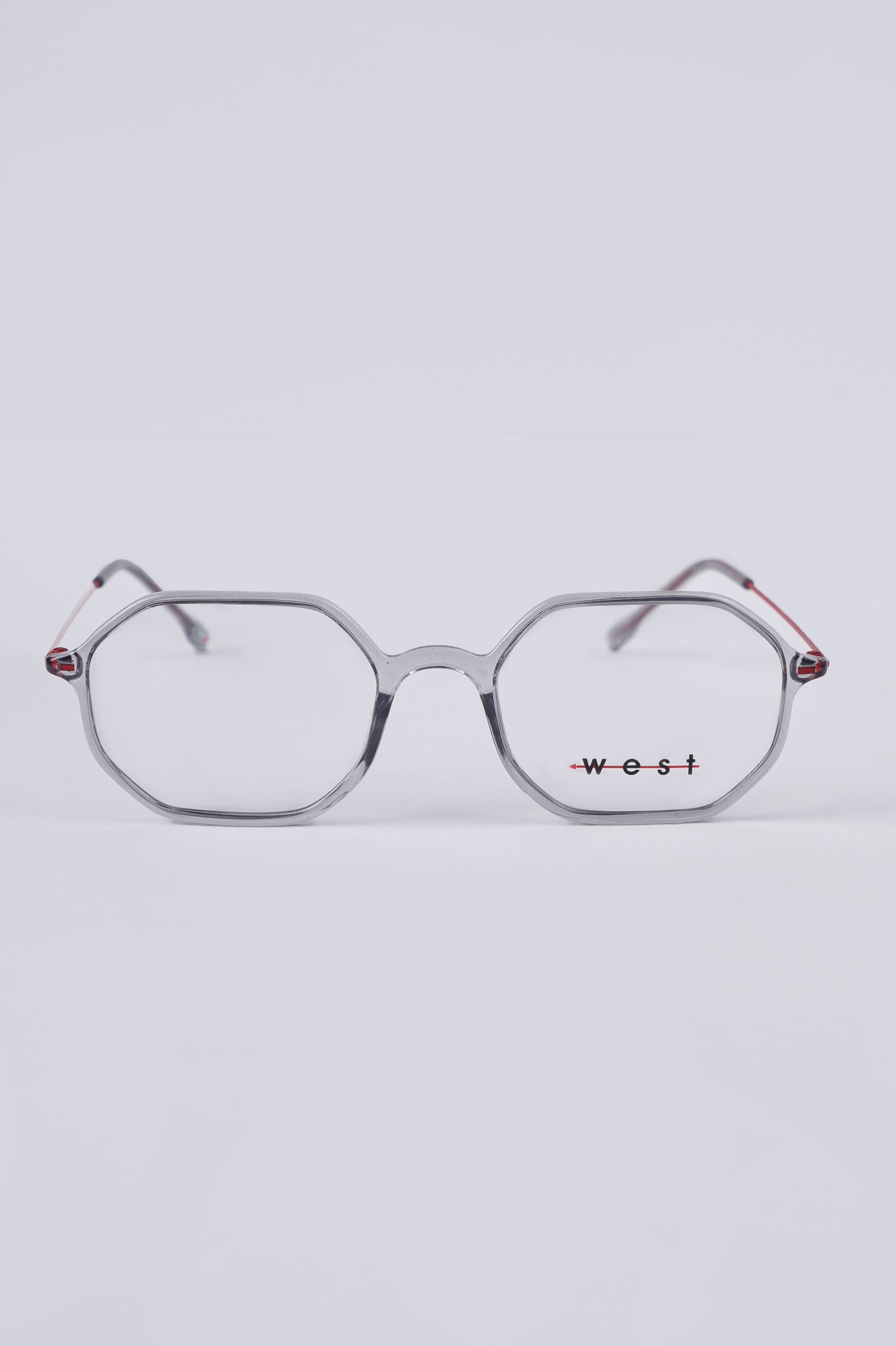 WEST transperant grey glasses